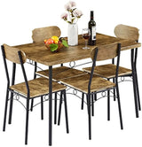 Dining Table Set 5 Piece Dinette with Chairs