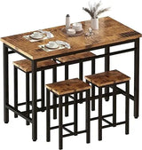 Dining Table Set, Traditional 2/4/5-Piece Wood & Metal