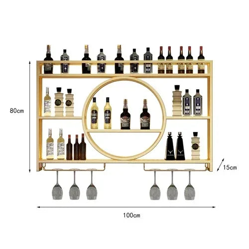 Dining Wine Rack Iron Large Modern Whisky Storage