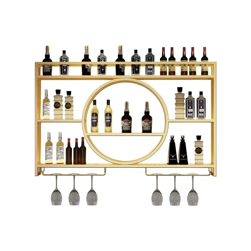 Dining Wine Rack Iron Large Modern Whisky Storage