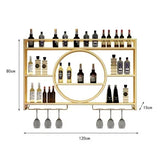 Dining Wine Rack Iron Large Modern Whisky Storage