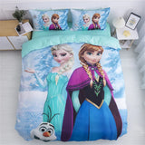 Disney Bedding Set Purple Frozen Elsa Princess Duvet