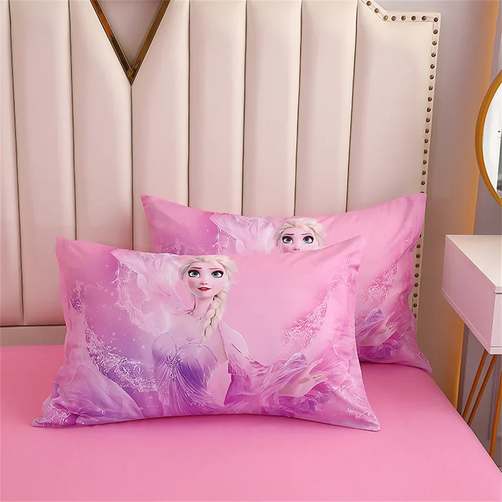 Disney Bedding Set Purple Frozen Elsa Princess Duvet