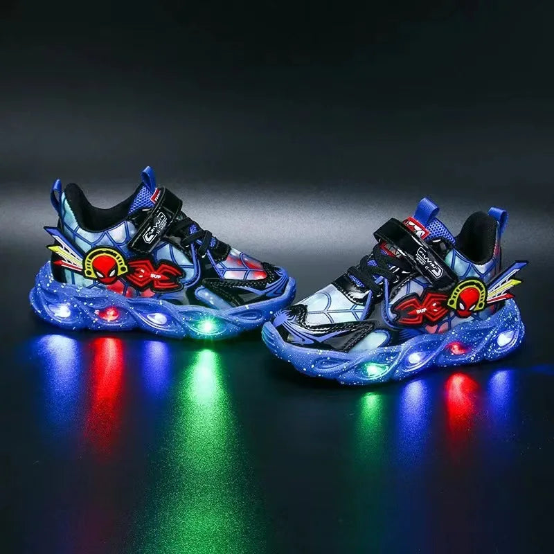 Disney Cartoon Children Luminous Shoes For Kids Sneakers