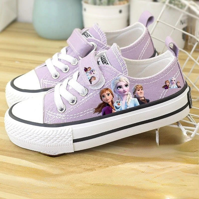 Disney Girls' Shoes Summer Spring Children's Canvas Elsa