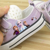 Disney Girls' Shoes Summer Spring Children's Canvas Elsa