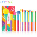 Docolor Colorful Makeup brushes set Cosmetic Foundation Powder