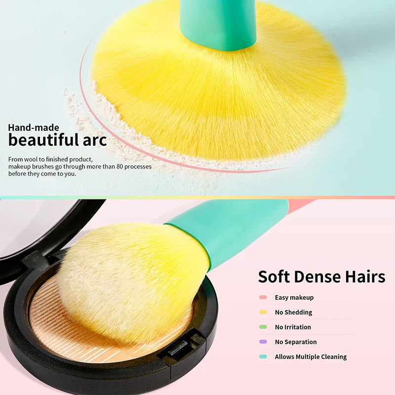 Docolor Colorful Makeup brushes set Cosmetic Foundation Powder
