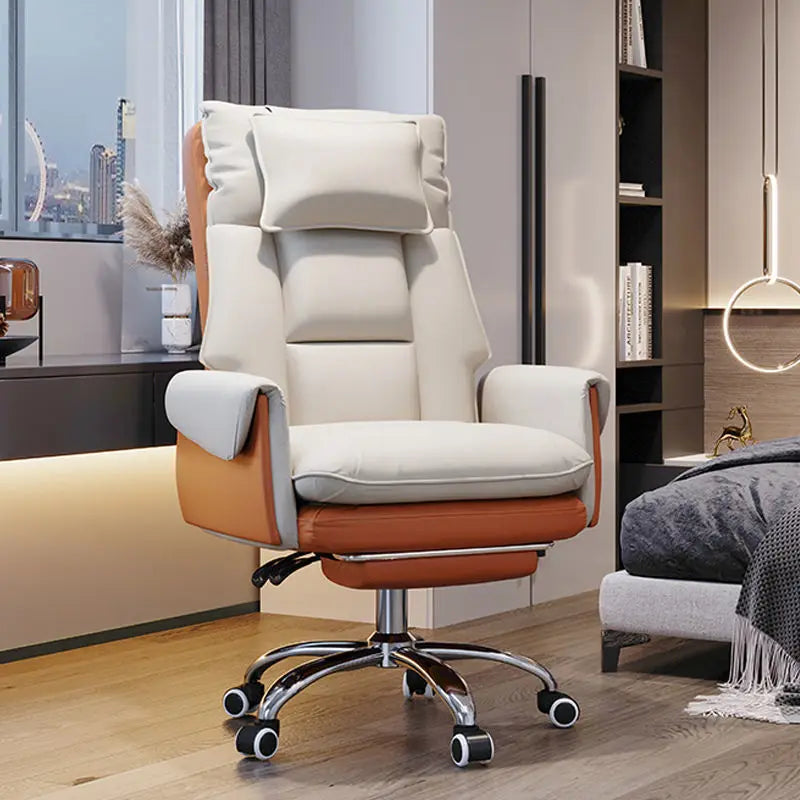 Double Backrest Office Chair Rotatable Adjustable Computer Sofa