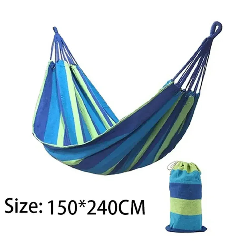 Double Hammock 2 Person Canvas Cotton Hammock with