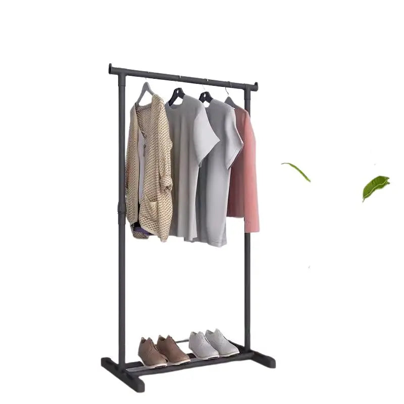 Double Pole Floor Balcony Drying Rack Folding Stainless