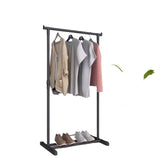 Double Pole Floor Balcony Drying Rack Folding Stainless