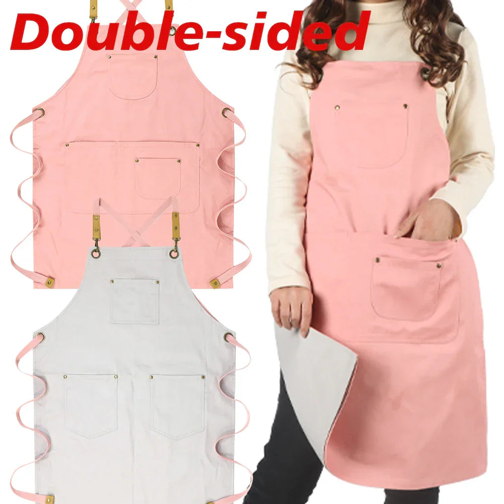 Double Side Custom Logo Exquisite Embroidery Cotton Canvas