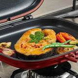 Double Sided BBQ Frying Pans Stainless Steel Steak