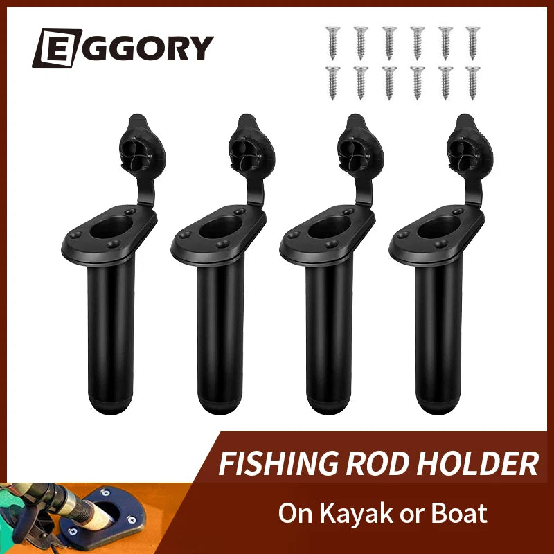 EGGORY 4 Pieces Kayak Boat Fishing Bracket Rack