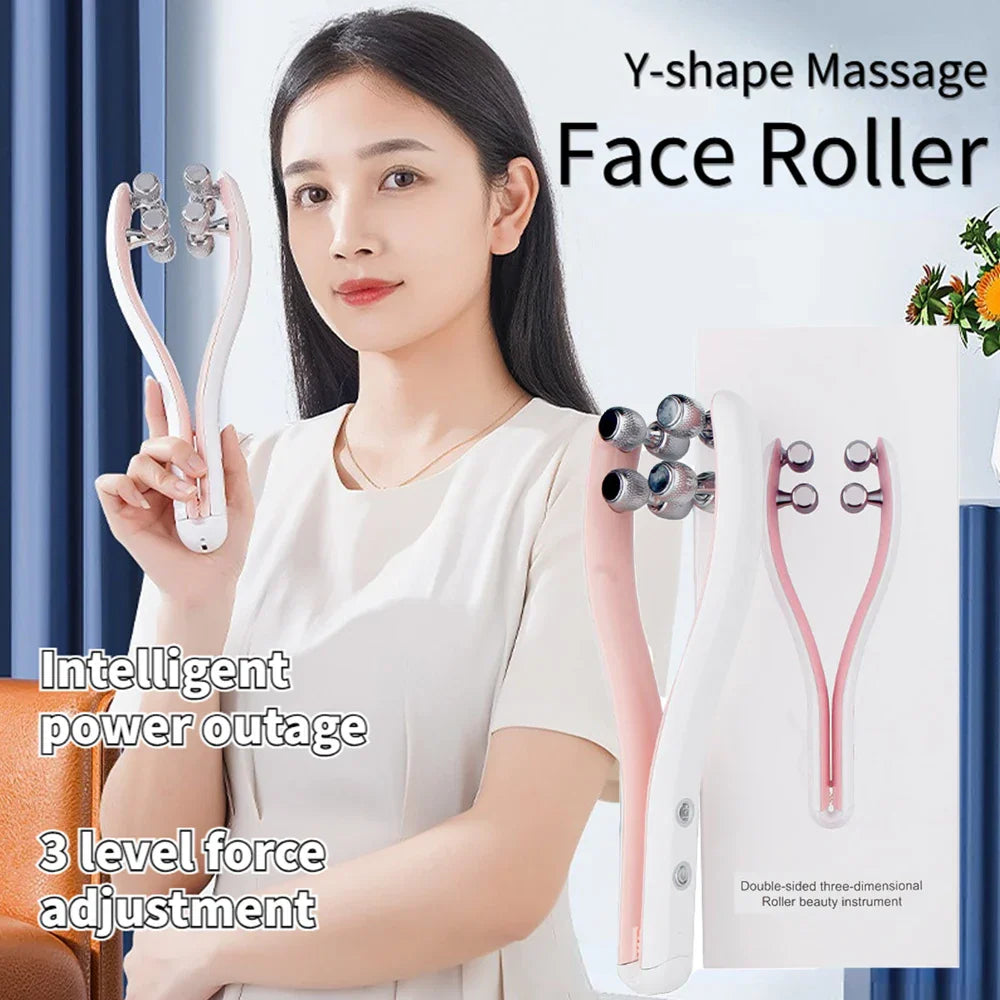 EMS Face Lifting Roller Y Shape Face Lifting