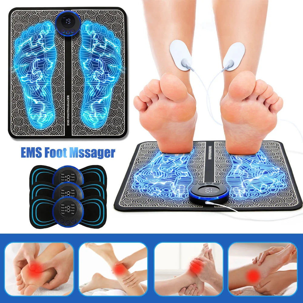 EMS Pulse Foot Massger Sole Massage Pad Current