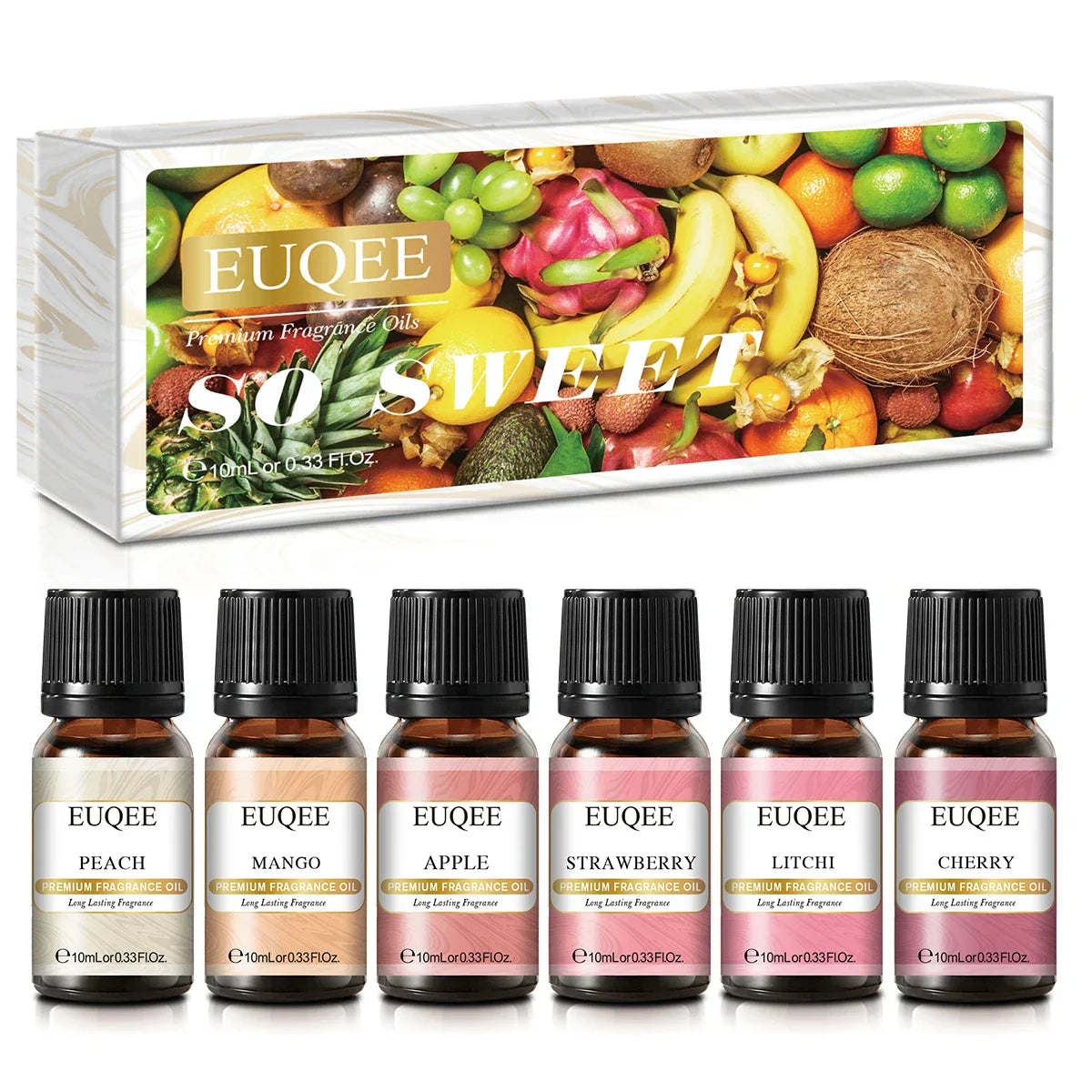 EUQEE 6pcs/set Fragrance Oil Gift Kit For Diffuser