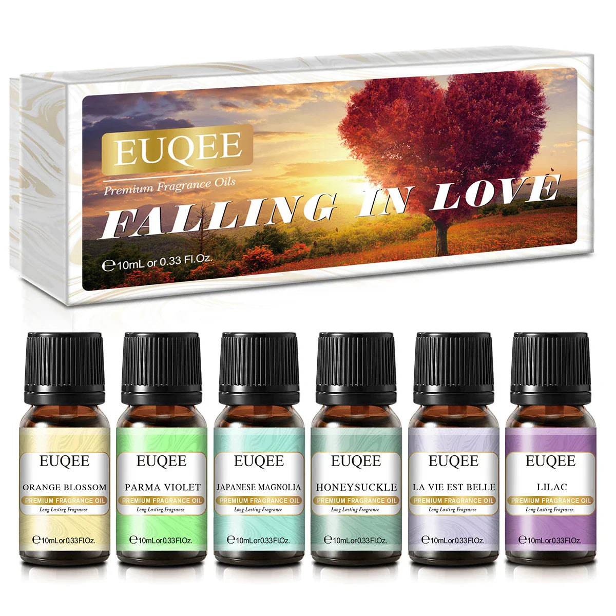 EUQEE 6pcs/set Fragrance Oil Gift Kit For Diffuser