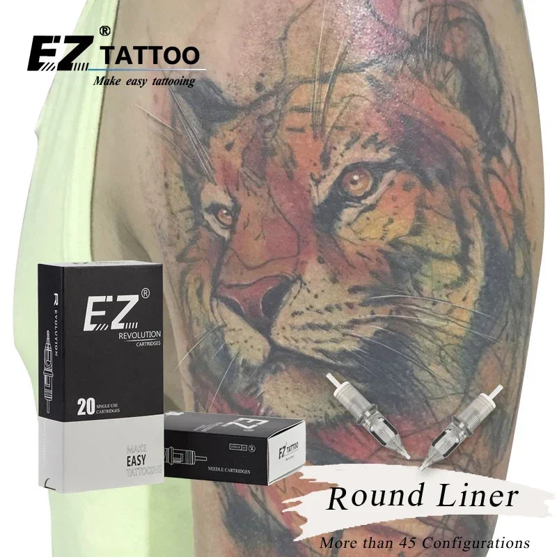 EZ Revolution Tattoo Needles Cartridge Round Liners #08