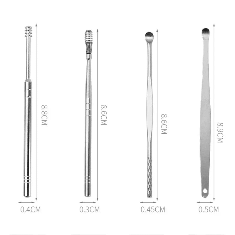 Ear Cleaner Personal Care Curette Ear Pick 6Pcs