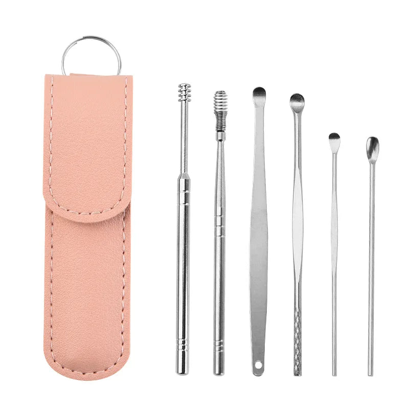 Ear Cleaner Personal Care Curette Ear Pick 6Pcs