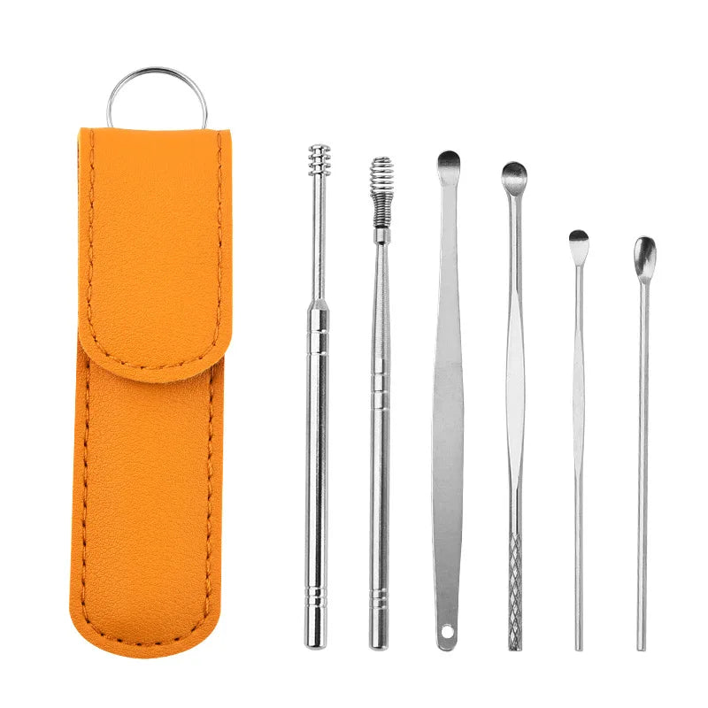 Ear Cleaner Personal Care Curette Ear Pick 6Pcs