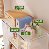 Easy Assemble Wardrobe Household Dustproof Wardrobe Bedroom Multipurpose