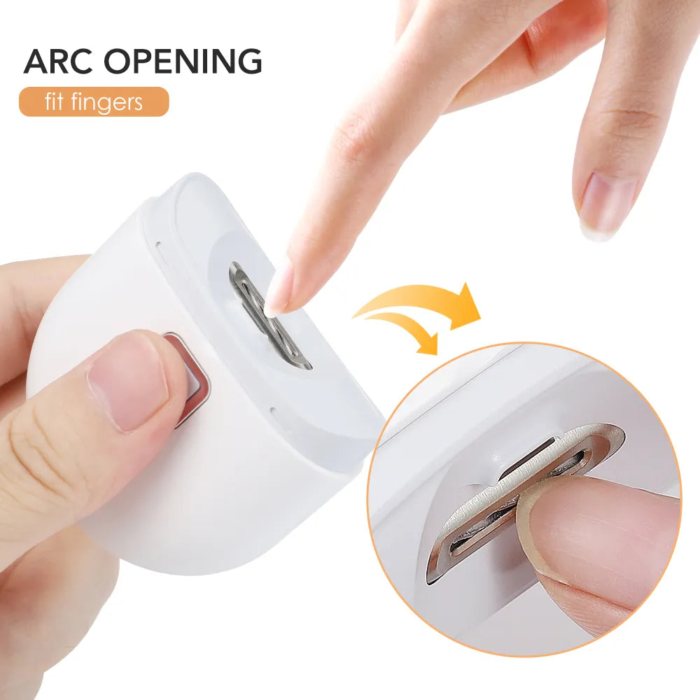 Electric Automatic Nail Clippers With Light Trimmer Nail