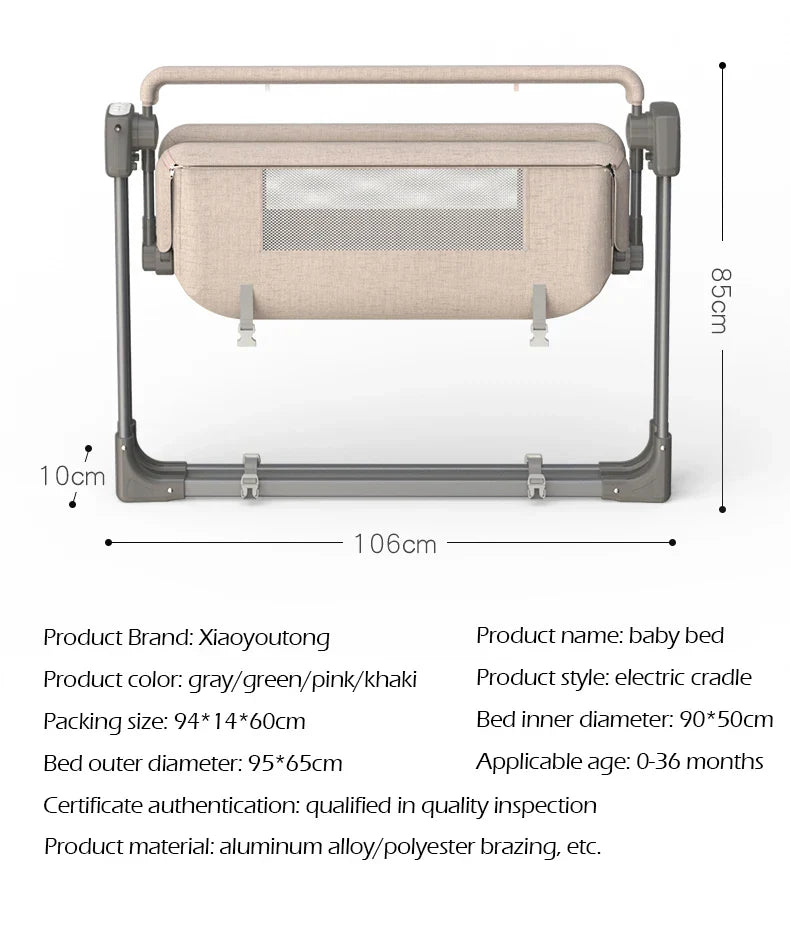 Electric Baby Crib Free Fast Shipping Multifunctional Cradle