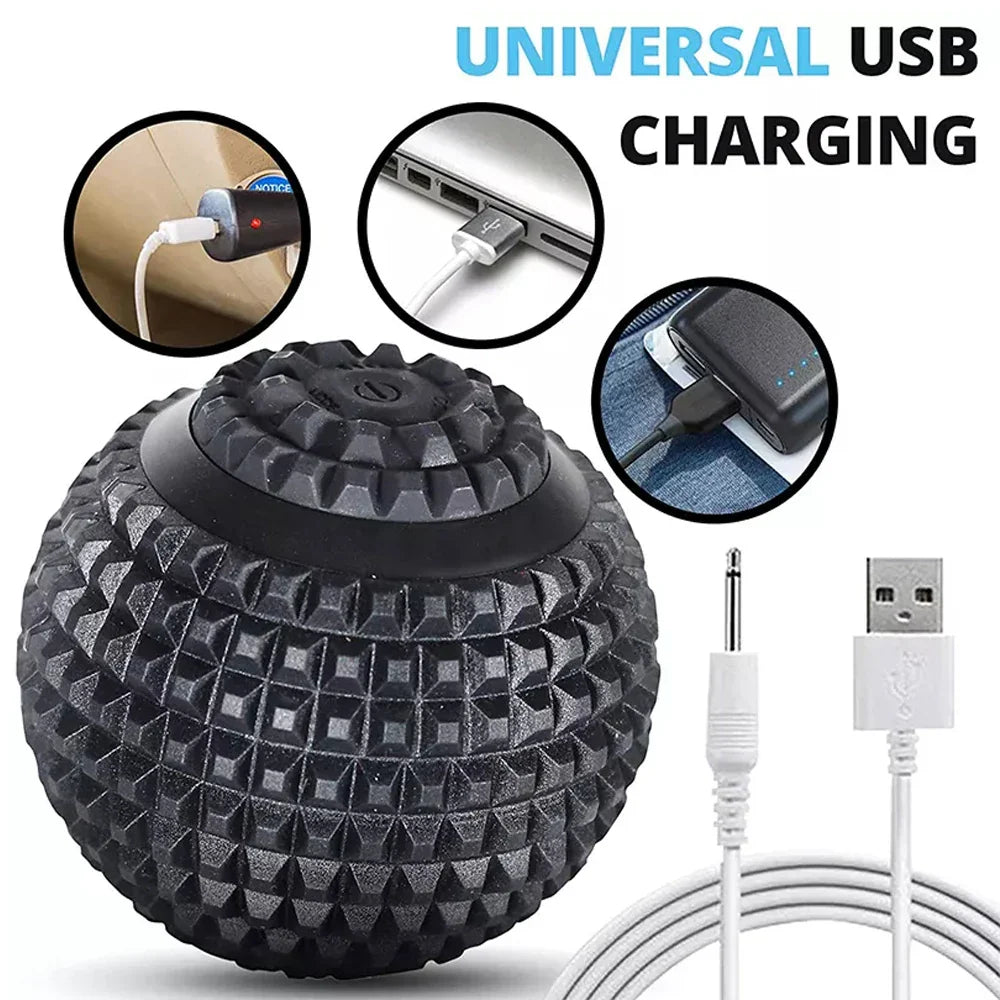 Electric Vibrating Massage Ball Sport Fitness Foot Pain