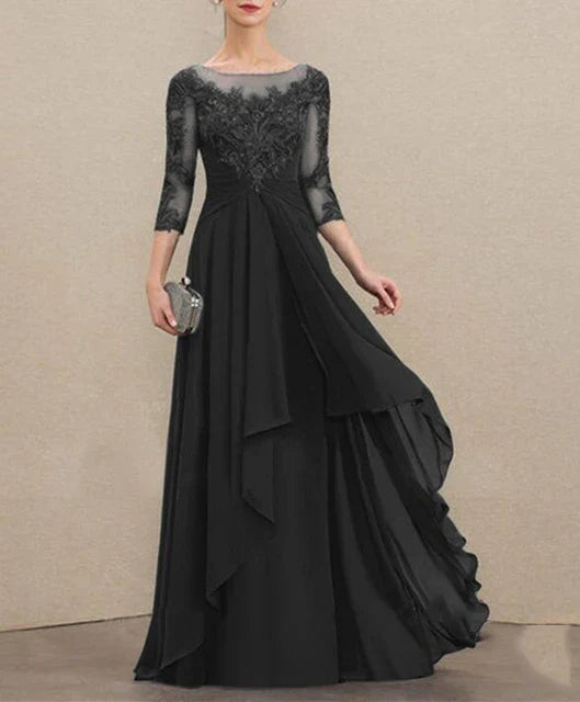 Elegant ALine Mother Of the Bride Dresses Chiffon