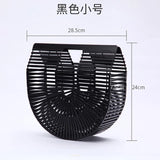 Elegant Female Weave Tote bag 2022 Fashion Women's