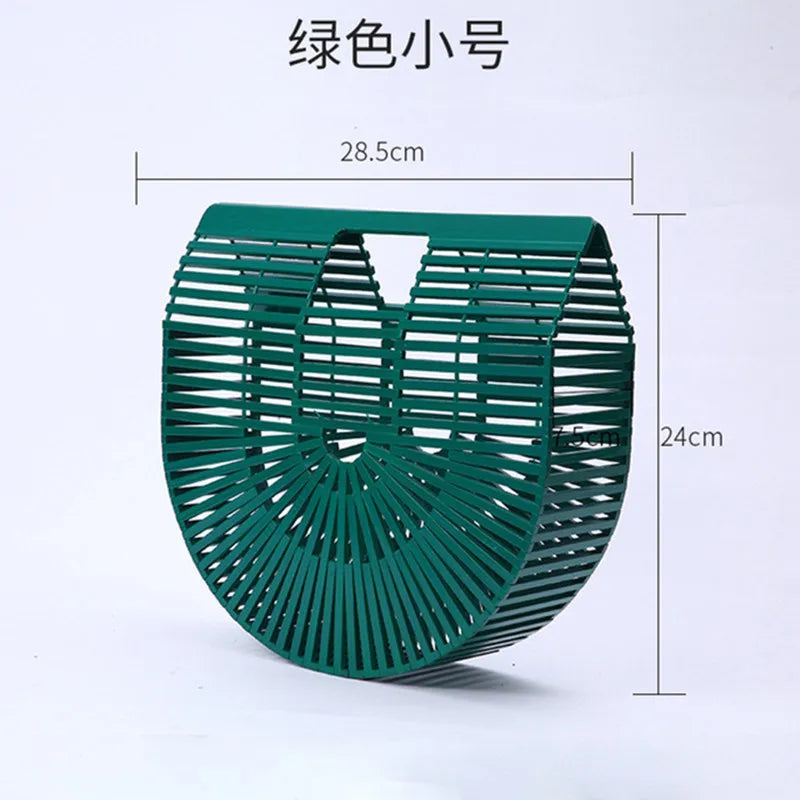 Elegant Female Weave Tote bag 2022 Fashion Women's