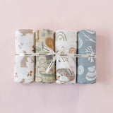 Elinfant 4PCS Gift Set Popular Digital Print Bamboo