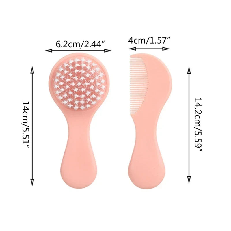 Ergonomic Baby Hair Brush & Comb Kits Hair