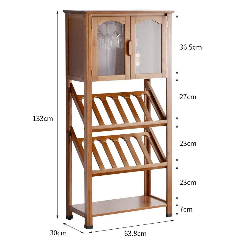 European Floor Bar Cabinet Wine Rack Hotel Restaurant