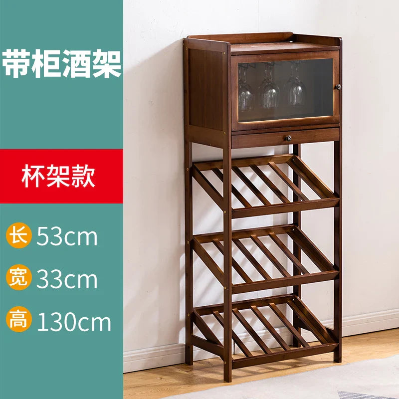 European Floor Bar Cabinet Wine Rack Hotel Restaurant