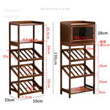 European Floor Bar Cabinet Wine Rack Hotel Restaurant