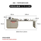 Extendable Modern Dining Table Nordic Luxury Tea Groceries