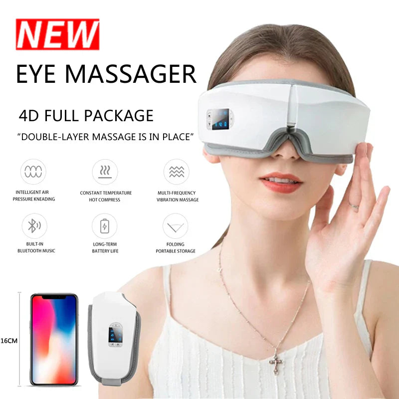 Eye Massager 4D Smart Airbag Vibration Eye Care