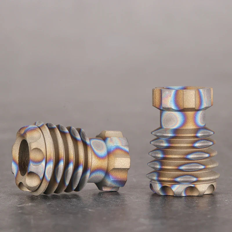 F Titanium Alloy Knife Beads Pendant Umbrella Rope