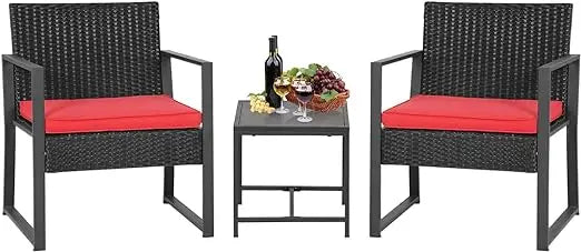 FDW Patio Furniture Sets 3 Piece Outdoor Bistro