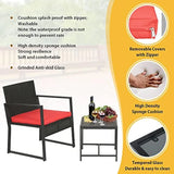 FDW Patio Furniture Sets 3 Piece Outdoor Bistro