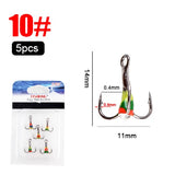 FISH KING 5pcs/pack High Carbon Steel Winter ice