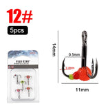 FISH KING 5pcs/pack High Carbon Steel Winter ice