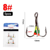 FISH KING 5pcs/pack High Carbon Steel Winter ice