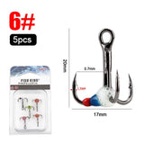 FISH KING 5pcs/pack High Carbon Steel Winter ice