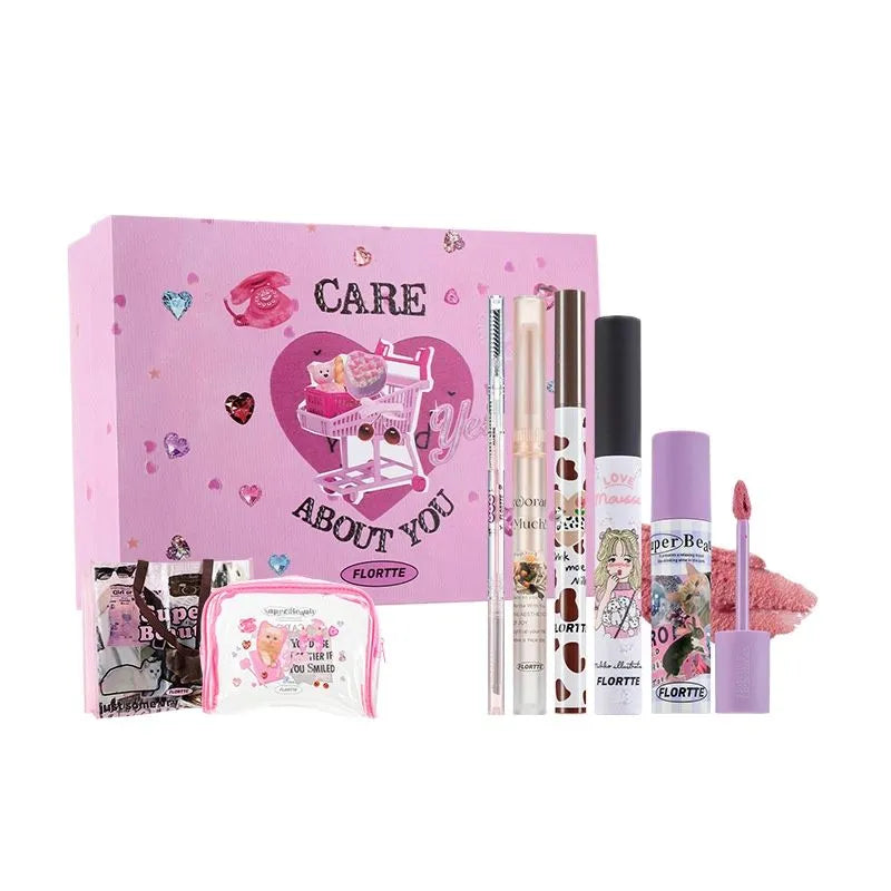 FLORTTE Professional Makeup Kit Makeup Set Box Eyeliner