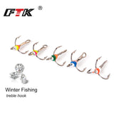 FTK 5pcs/pack High Carbon Steel Winter Ice Fishing